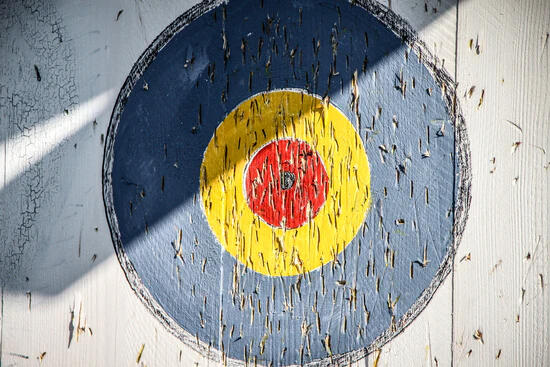 An archery target